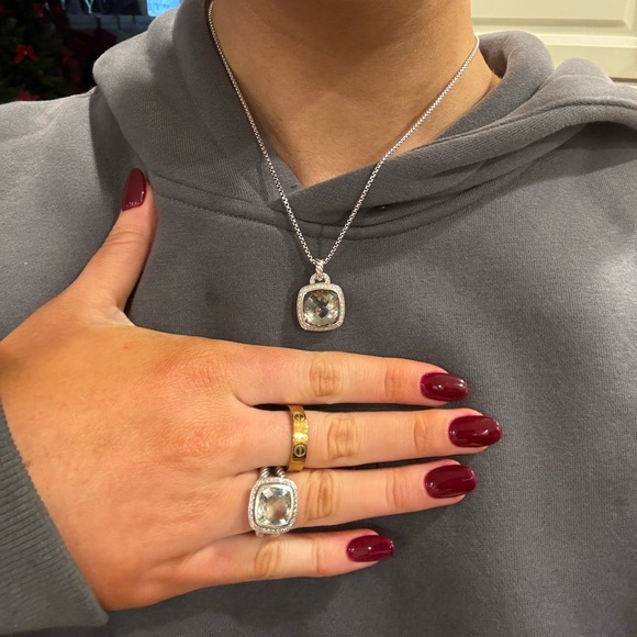 David Yurman 11mm Albion ring prasiolite - Picture 5 of 5